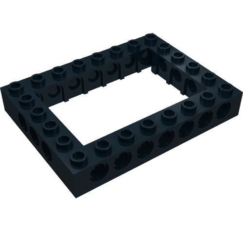 Part 32532 - Technic, Brick 6 x 8 Open Center - De BrickPlaats