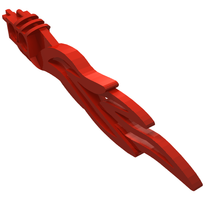 Part 32558 - Bionicle Weapon Toa Flame Sword 2 x 12 with 2 Pin Holes - De BrickPlaats