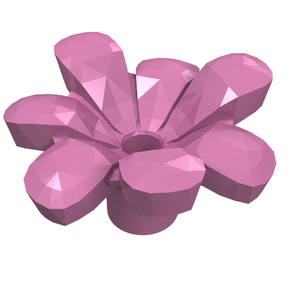 Part 32606 - Plant Flower with Bar and Small Pin Hole - De BrickPlaats