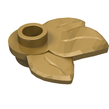Part 32607 - Plant Plate, Round 1 x 1 with 3 Leaves - De BrickPlaats