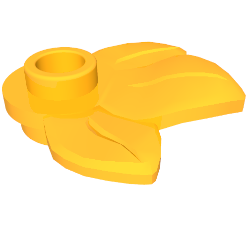 Part 32607 - Plant Plate, Round 1 x 1 with 3 Leaves - De BrickPlaats