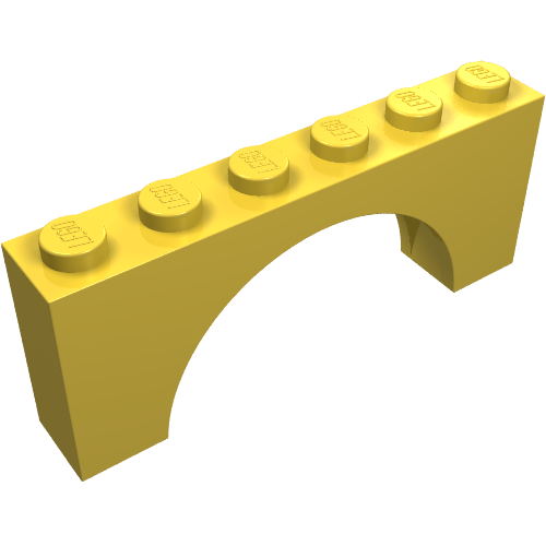 Part 3307 - Arch 1 x 6 x 2 - Thick Top with Reinforced Underside - De BrickPlaats