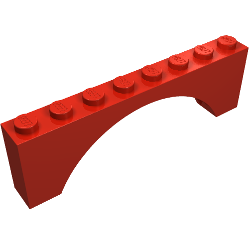 Part 3308 - Arch 1 x 8 x 2 - De BrickPlaats
