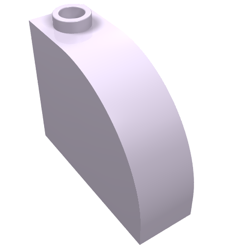 Part 33243 - Slope, Curved 3 x 1 x 2 with Hollow Stud - De BrickPlaats