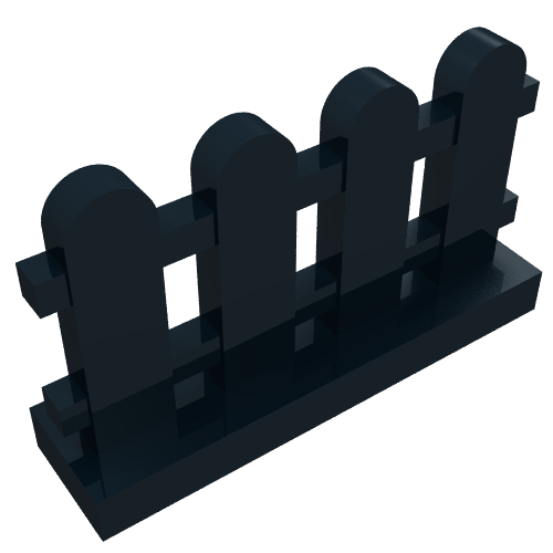 Part 33303 - Fence 1 x 4 x 2 Paled (Picket) - De BrickPlaats