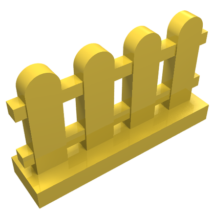 Part 33303 - Fence 1 x 4 x 2 Paled (Picket) - De BrickPlaats