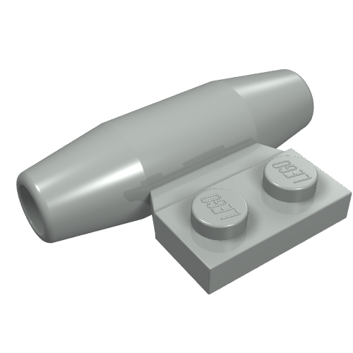 Part 3475b - Engine, Smooth Small, 1 x 2 Side Plate with Axle Holders - De BrickPlaats