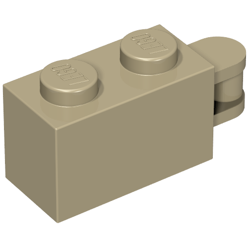 Part 34816 - Brick, Modified 1 x 2 with Bar Handle on End - Bar Flush with Edge - De BrickPlaats