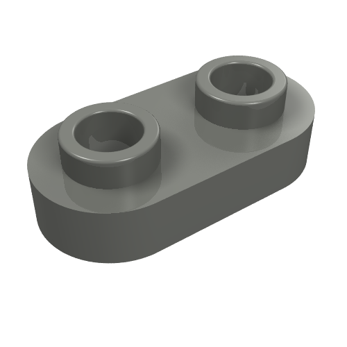 Part 35480 - Plate, Round 1 x 2 with Open Studs - De BrickPlaats