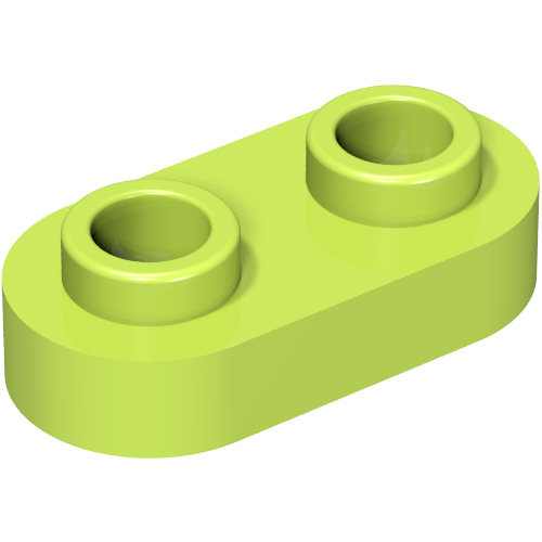 Part 35480 - Plate, Round 1 x 2 with Open Studs - De BrickPlaats