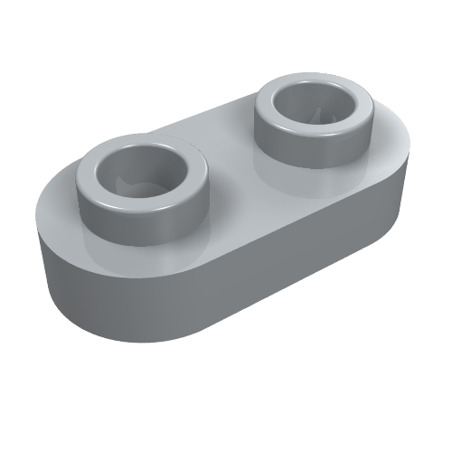 Part 35480 - Plate, Round 1 x 2 with Open Studs - De BrickPlaats