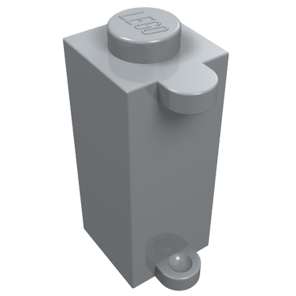 Part 3581 - Brick, Modified 1 x 1 x 2 with Shutter Holder - De BrickPlaats