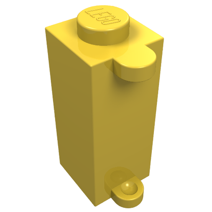 Part 3581 - Brick, Modified 1 x 1 x 2 with Shutter Holder - De BrickPlaats