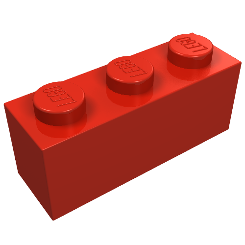 Part 3622 - Brick 1 x 3 - De BrickPlaats