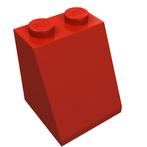 Part 3678b - Slope 65 2 x 2 x 2 with Bottom Tube - De BrickPlaats