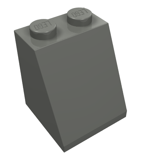 Part 3678b - Slope 65 2 x 2 x 2 with Bottom Tube - De BrickPlaats