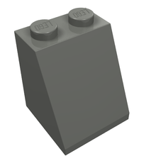 Part 3678b - Slope 65 2 x 2 x 2 with Bottom Tube - De BrickPlaats