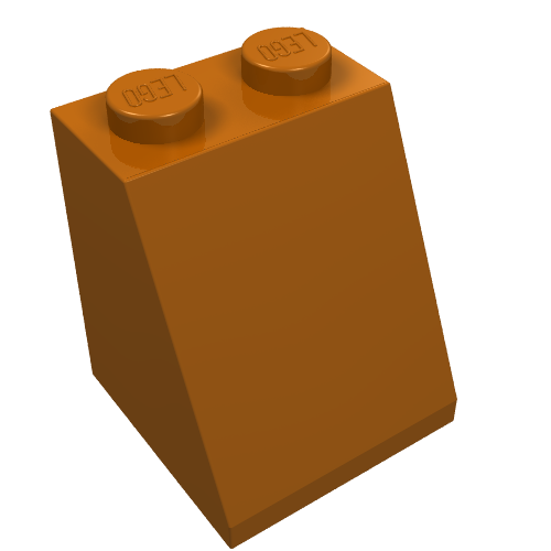Part 3678b - Slope 65 2 x 2 x 2 with Bottom Tube - De BrickPlaats