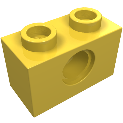 Part 3700 - Technic, Brick 1 x 2 with Hole - De BrickPlaats