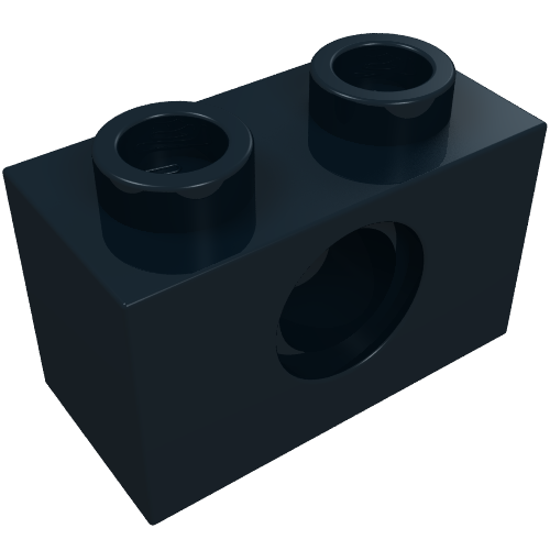 Part 3700 - Technic, Brick 1 x 2 with Hole - De BrickPlaats