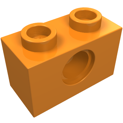 Part 3700 - Technic, Brick 1 x 2 with Hole - De BrickPlaats