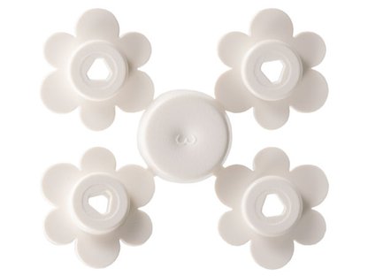 Part 3742sprue - Plant Flower Small, 4 on Sprue - De BrickPlaats