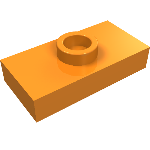 Part 3794a - Plate, Modified 1 x 2 with 1 Stud without Groove (Jumper) - De BrickPlaats