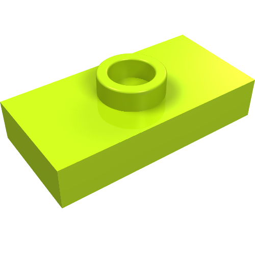 Part 3794a - Plate, Modified 1 x 2 with 1 Stud without Groove (Jumper) - De BrickPlaats