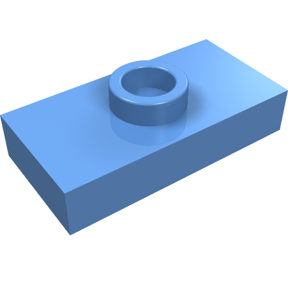 Part 3794a - Plate, Modified 1 x 2 with 1 Stud without Groove (Jumper) - De BrickPlaats