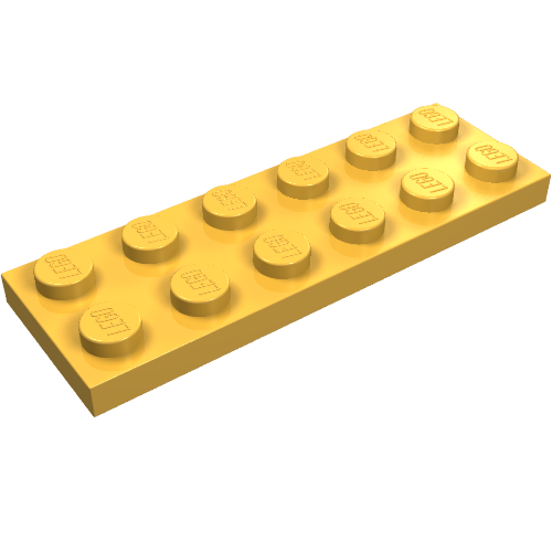 Part 3795 - Plate 2 x 6 - De BrickPlaats