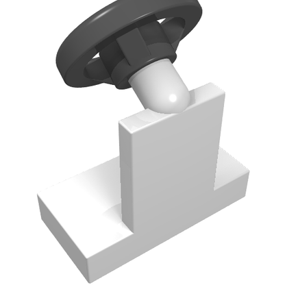 Part 3829c01 - Vehicle, Steering Stand 1 x 2 with Black Steering Wheel - De BrickPlaats