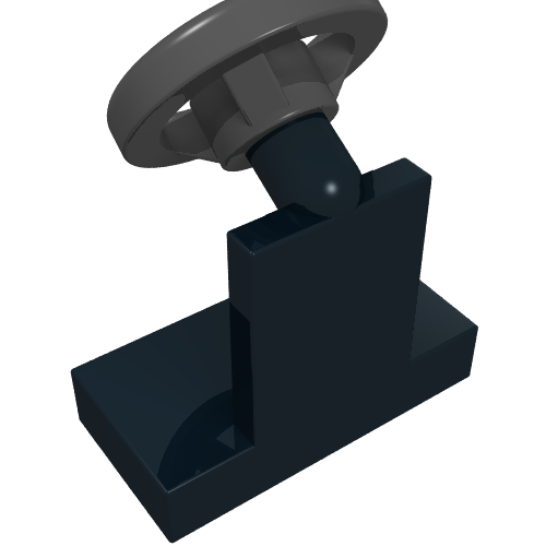 Part 3829c01 - Vehicle, Steering Stand 1 x 2 with Black Steering Wheel - De BrickPlaats