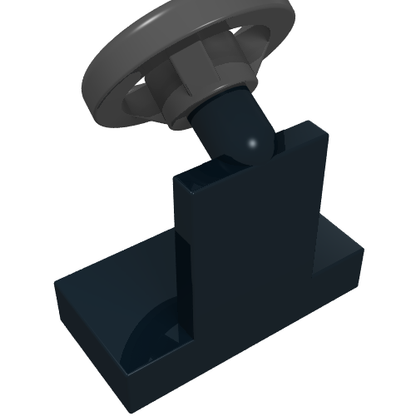 Part 3829c01 - Vehicle, Steering Stand 1 x 2 with Black Steering Wheel - De BrickPlaats