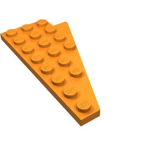 Part 3933 - Wedge, Plate 8 x 4 Wing Left - De BrickPlaats