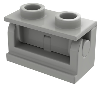 Part 3937c01 - Hinge Brick 1 x 2 with (Same Color) Top Plate (3937 / 3938) - De BrickPlaats