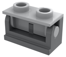 Part 3937c08 - Hinge Brick 1 x 2 with Light Bluish Gray Top Plate (3937 / 3938) - De BrickPlaats