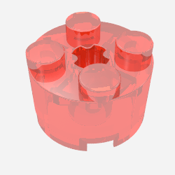 Part 3941 - Brick, Round 2 x 2 with Axle Hole - De BrickPlaats