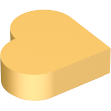 Part 39739 - Tile, Round 1 x 1 Heart - De BrickPlaats