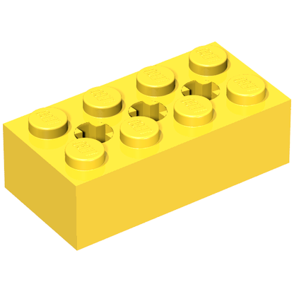 Part 39789 - Technic, Brick 2 x 4 with 3 Axle Holes - De BrickPlaats
