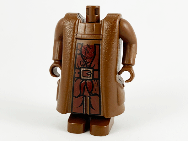 Part 40250cx1 - Body Giant, HP Hagrid, Shirt and Belt Pattern - with Arms and Hands - De BrickPlaats