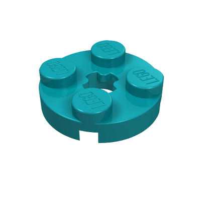 Part 4032 - Plate, Round 2 x 2 with Axle Hole - De BrickPlaats