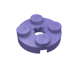 Part 4032 - Plate, Round 2 x 2 with Axle Hole - De BrickPlaats
