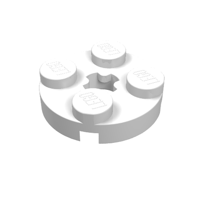 Part 4032 - Plate, Round 2 x 2 with Axle Hole - De BrickPlaats