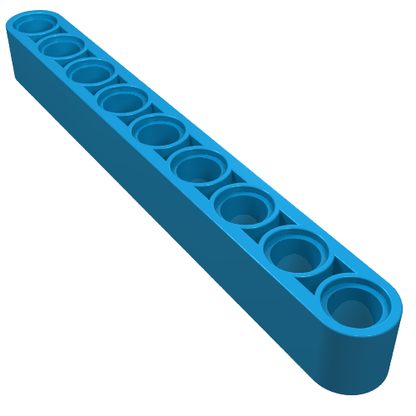 Part 40490 - Technic, Liftarm Thick 1 x 9 - De BrickPlaats