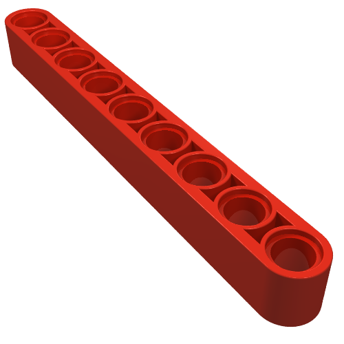 Part 40490 - Technic, Liftarm Thick 1 x 9 - De BrickPlaats
