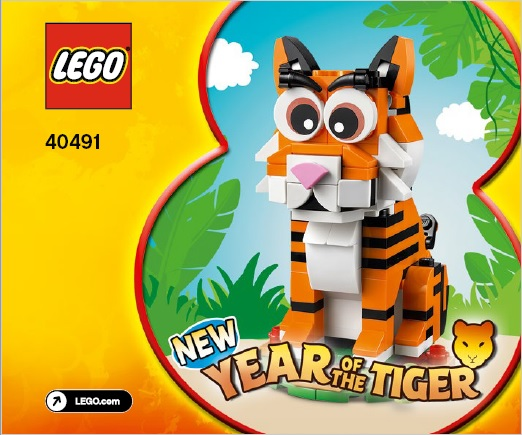 Instruction 40491 - Year of the Tiger - De BrickPlaats