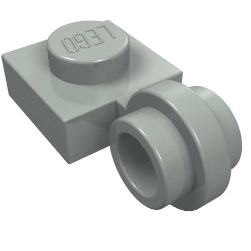 Part 4081a - Plate, Modified 1 x 1 with Light Attachment - Thin Ring - De BrickPlaats