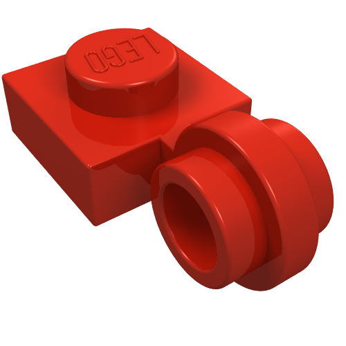 Part 4081a - Plate, Modified 1 x 1 with Light Attachment - Thin Ring - De BrickPlaats