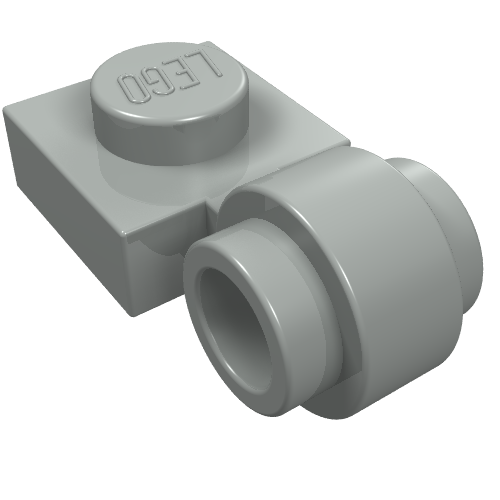 Part 4081b - Plate, Modified 1 x 1 with Light Attachment - Thick Ring - De BrickPlaats