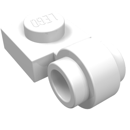 Part 4081b - Plate, Modified 1 x 1 with Light Attachment - Thick Ring - De BrickPlaats